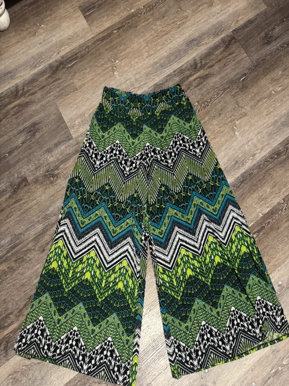 GUC STRETCHY PLUS SIZE 1X PALAZZO WIDE LEG PANTS
